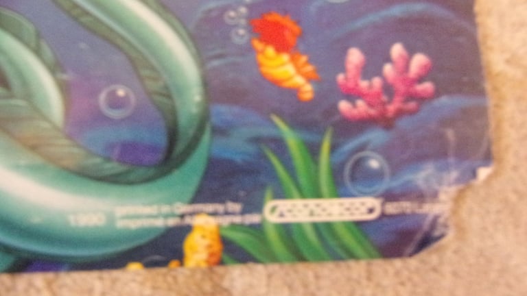 Disney the little mermaid 1990's vintage poster 23.5" X 16.5"