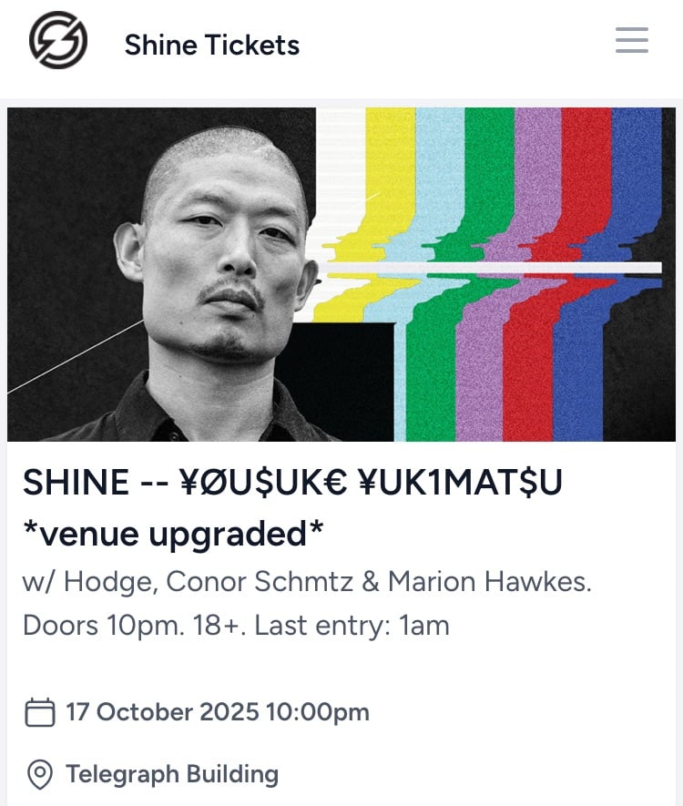 image for Yousuke yuk1matsu @ shine 