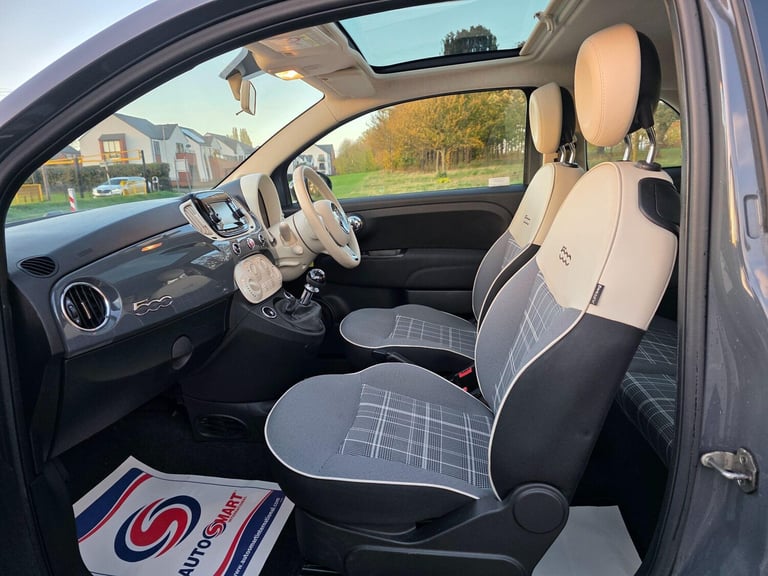 2018 Fiat 500 1.2 Lounge Euro 6 (s/s) 3dr Hatchback Petrol Manual