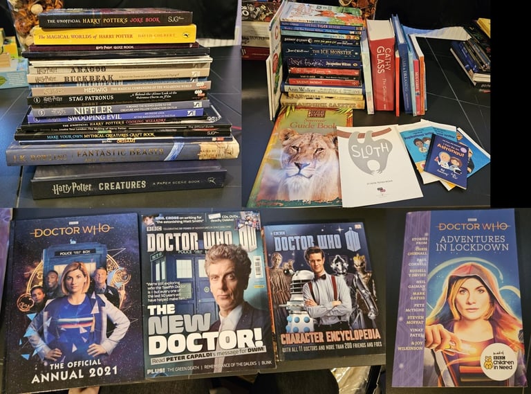 Huge Mixed Book Bundle – 57 Books Total! Harry Potter, Doctor Who & More