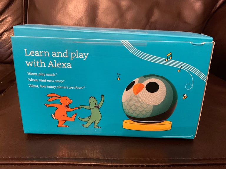 Echo dot kids Owl smart speaker with Alexa.