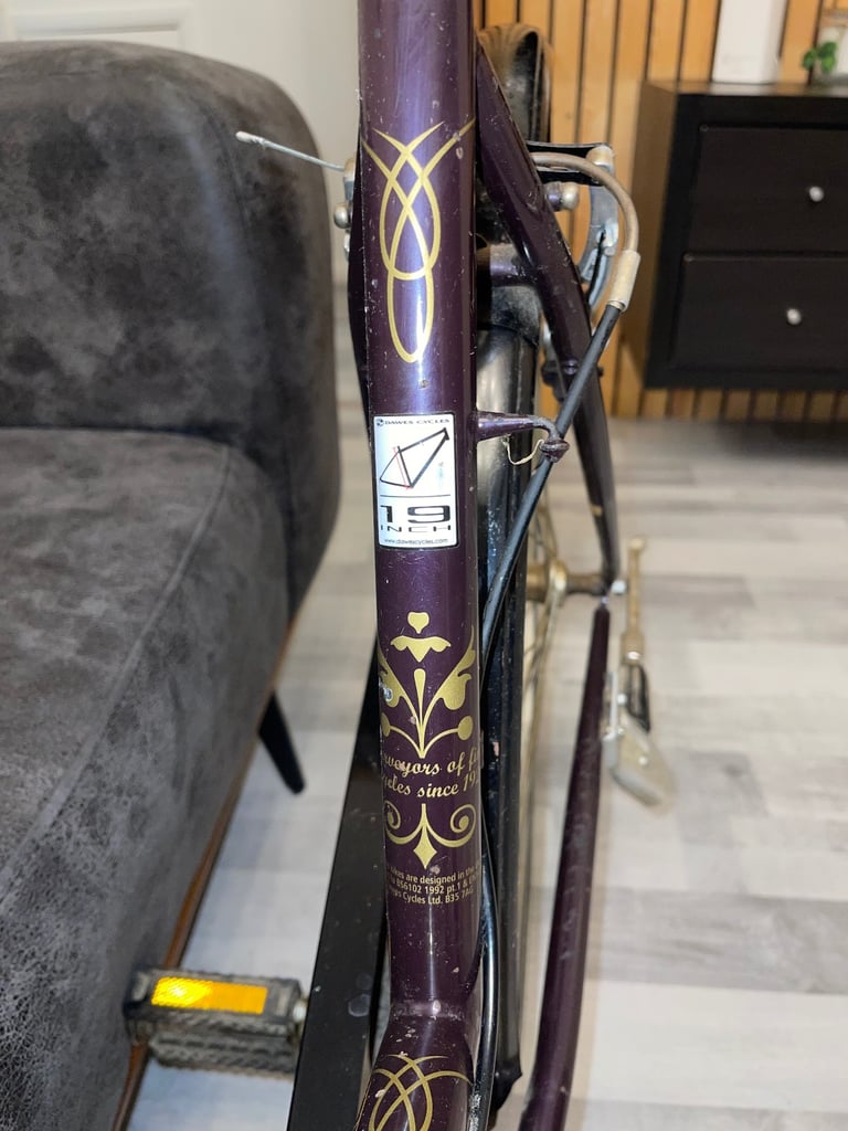 Dawes Duchess Women's Heritage Bike Plum, 19” Frame