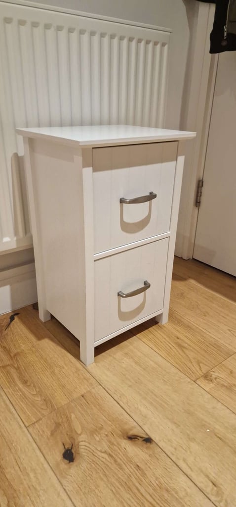 image for Bedside Drawer Table - White