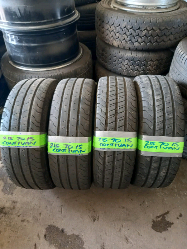 Continental van contact 215 70 15c like New tyres 8mm tread open 7 day