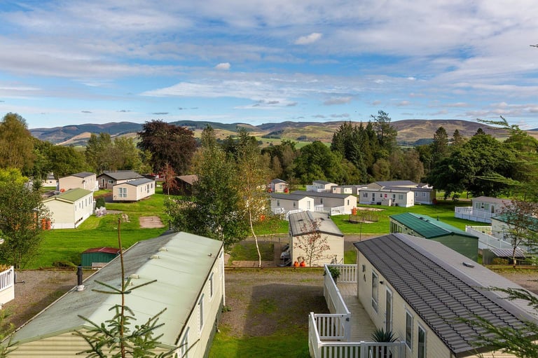 STATIC CARAVAN FOR SALE IN SCOTLAND MOFFAT NEAR GLASGOW DUMFRIES AYRSHIRE EDINBURGH CARLISLE