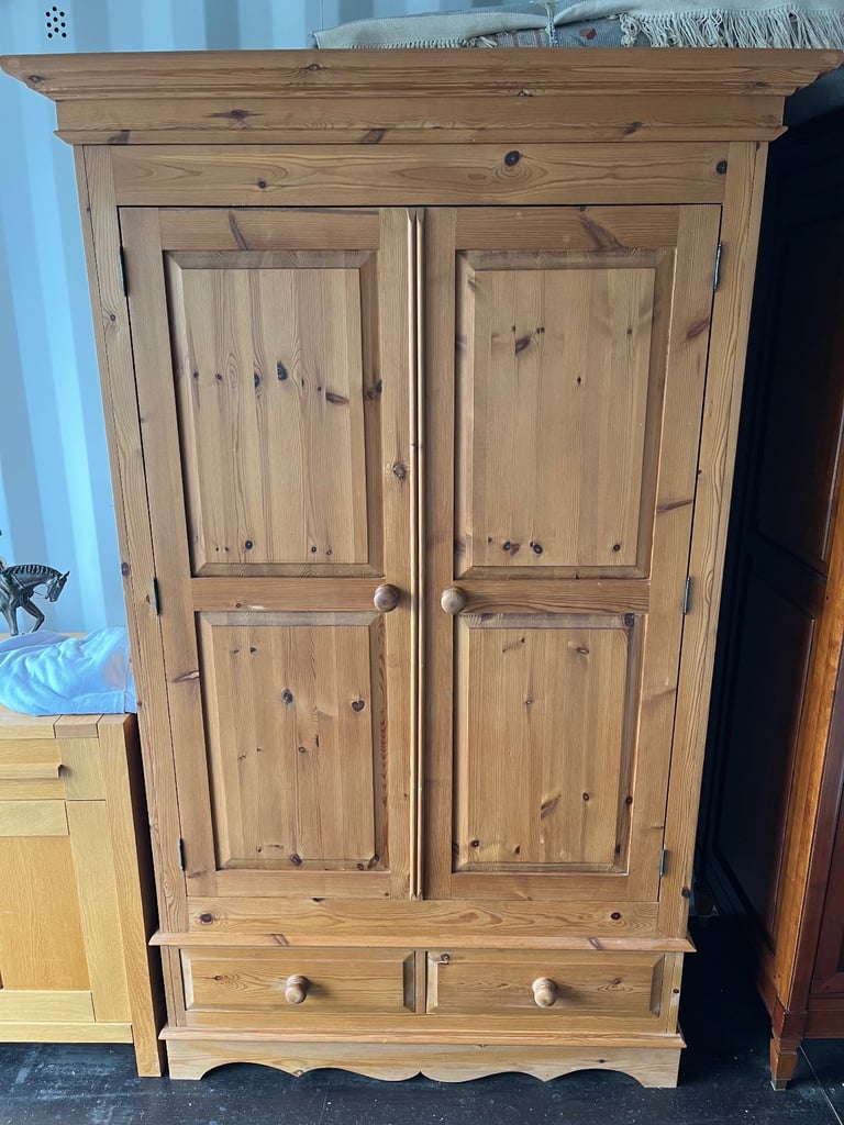 image for Beautiful large pine wardrobe 