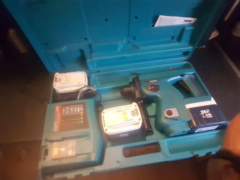 image for Makita SDS hammer cargo drill - 3x battery incl - not dewalt ryobi hilti miluwakee decker tools 36v