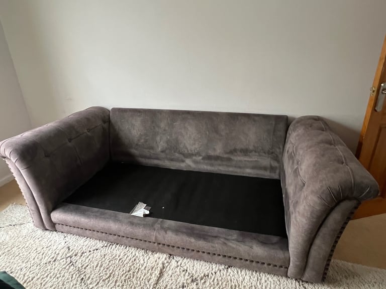 Fabric Three Seater Grey sofa from Barker and Stonehouse (OPEN TO OFFER)