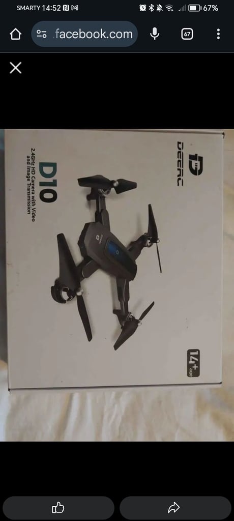 DEERC D10 foldable drone