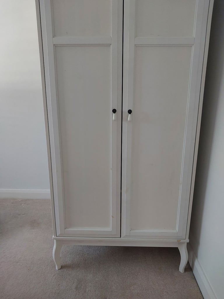ikea double wardrobe with shelf inside 