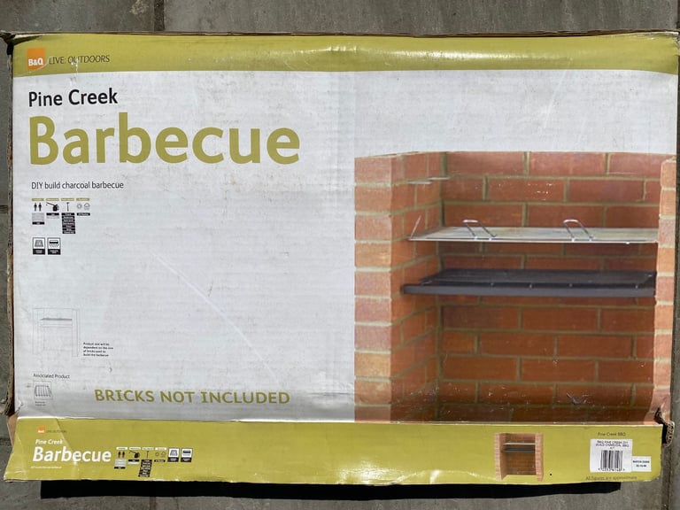 image for B&Q Pine Creek BBQ Set for Brick Built BBQ