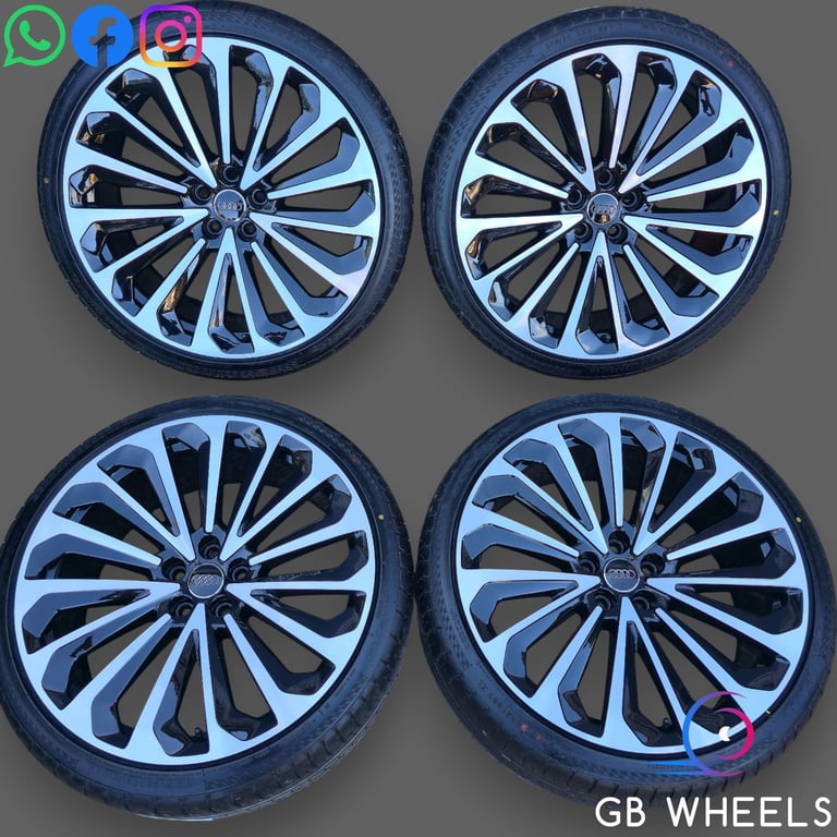 Genuine Audi 21" Alloy wheels Vorsprung A7 A8 A6 S7 S8 S6 Q3 Q5 RS6 RS7 Turbine