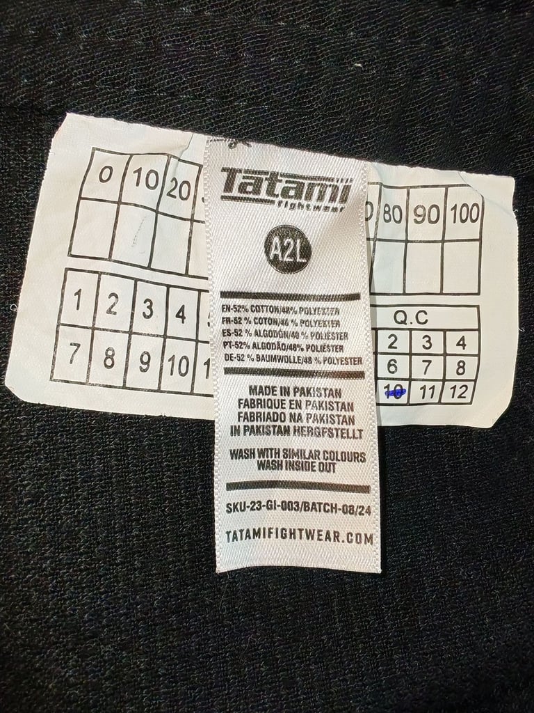 Tatami™  bjj gi with white belt, size A2L, used less than a week.  