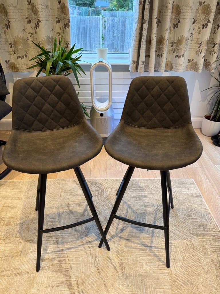 Homcom Set 2 bar stools vintage / New