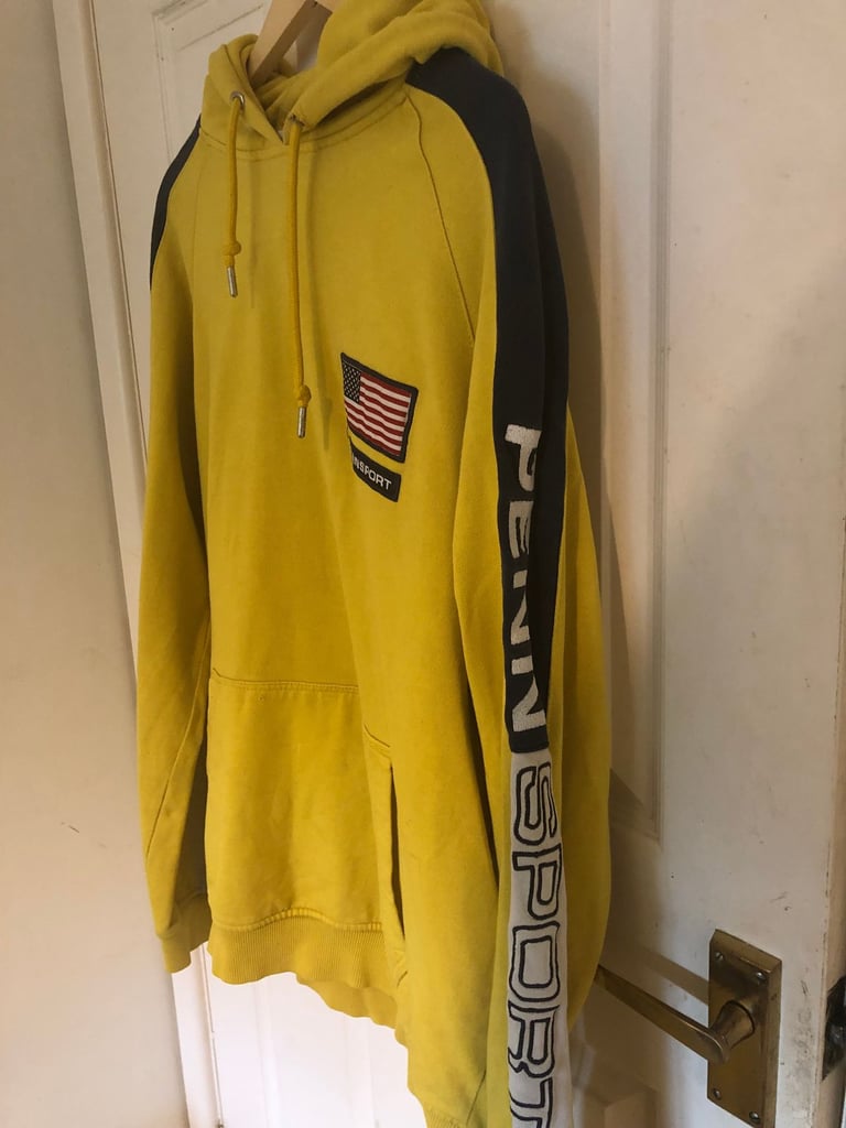 image for Penn Sports yellow hoodie in extra large (XL).