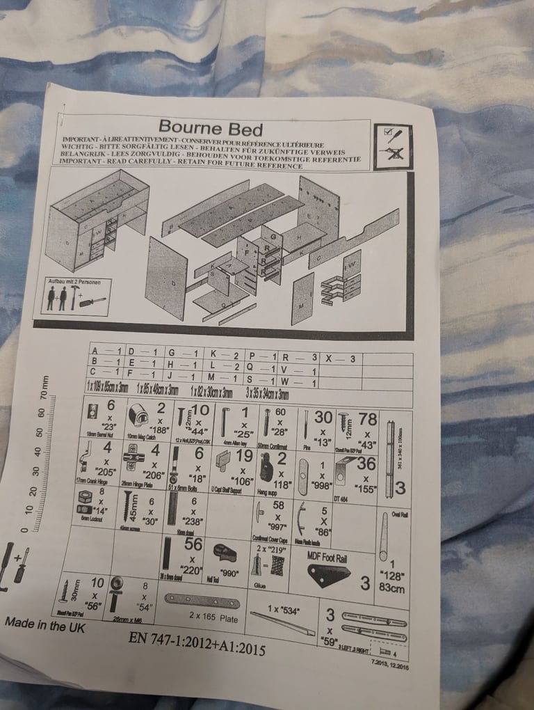 image for Cabin bed with built-in wardrobe and workstation. 