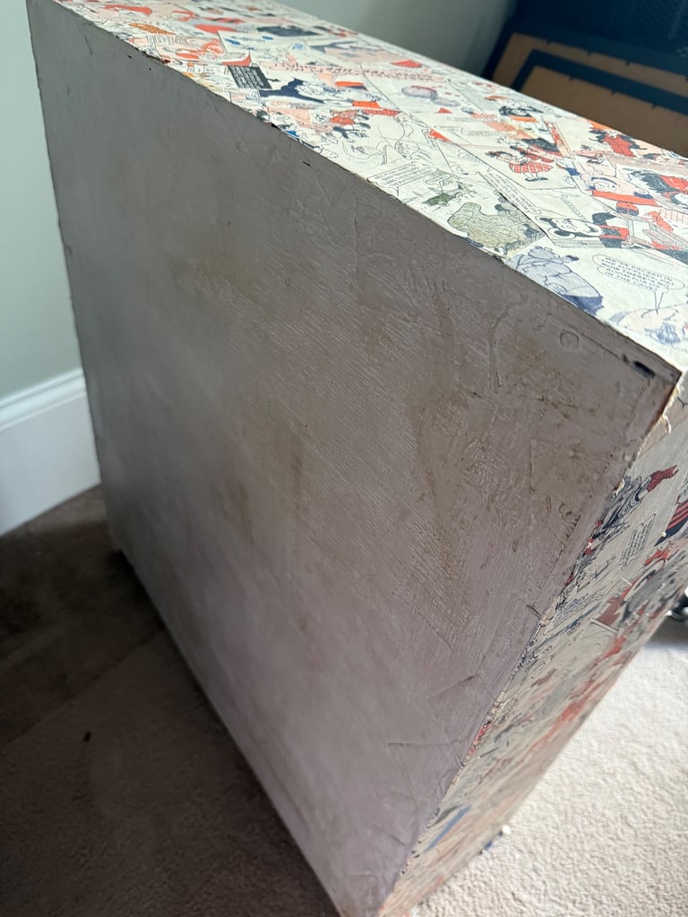 Beano handmade upcycled shelf unit 