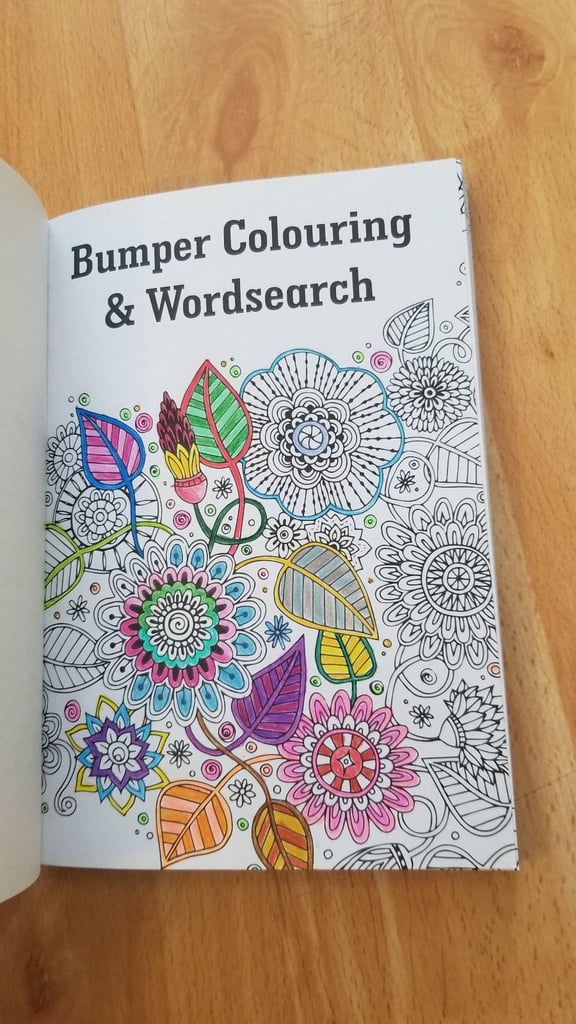Bumper coloring word search
