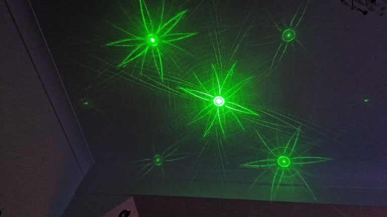 QTX Fractal-250 Green Blue Laser DJ Lighting Effect Equipment (PLEASE READ)