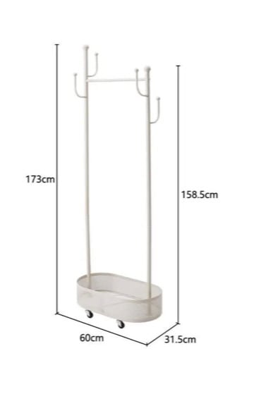 Small Clothes Rack with Wheels 