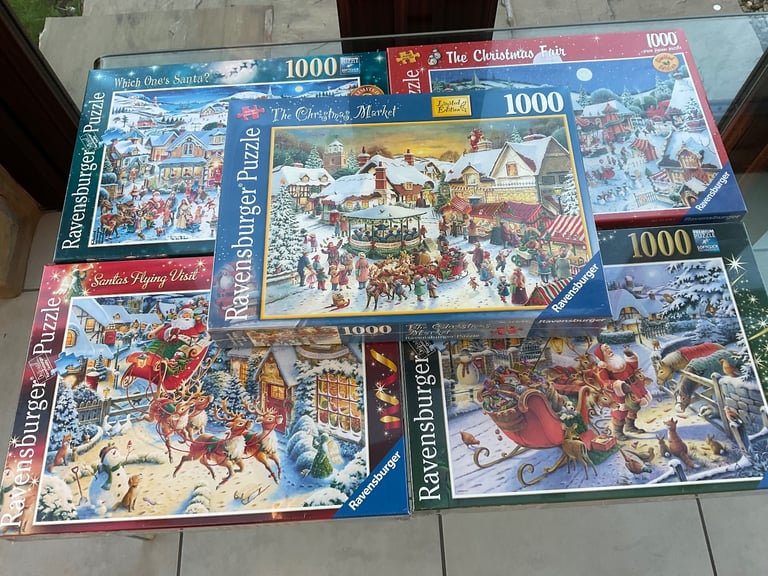 Limited Edition 1000 piece Xmas Jigsaws all factory sealed