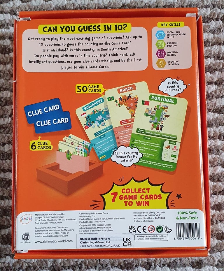 Skillmatics card game 