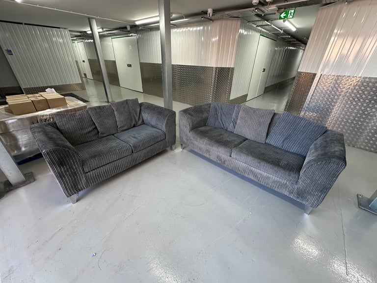 image for Grey sofa set 2 & 3 Seater
