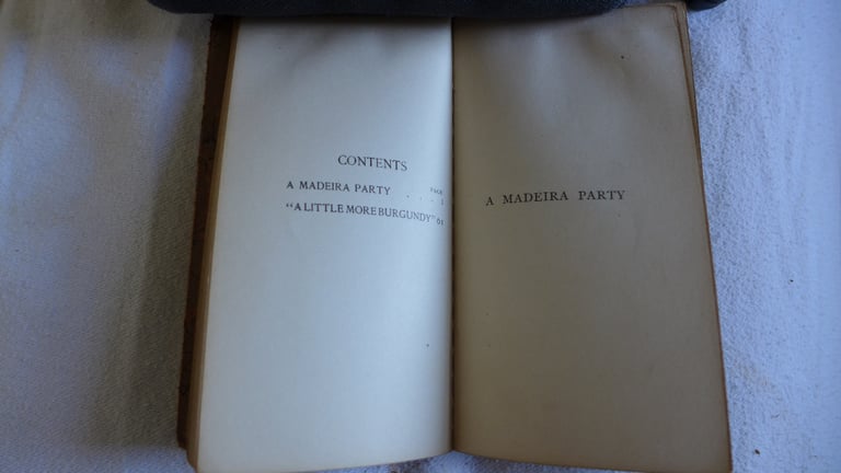 COLLECTABLE SMALL ANTIQUE LEATHER-BOUND BOOK: A MADEIRA PARTY. BY SILAS WEIR MITCHELL