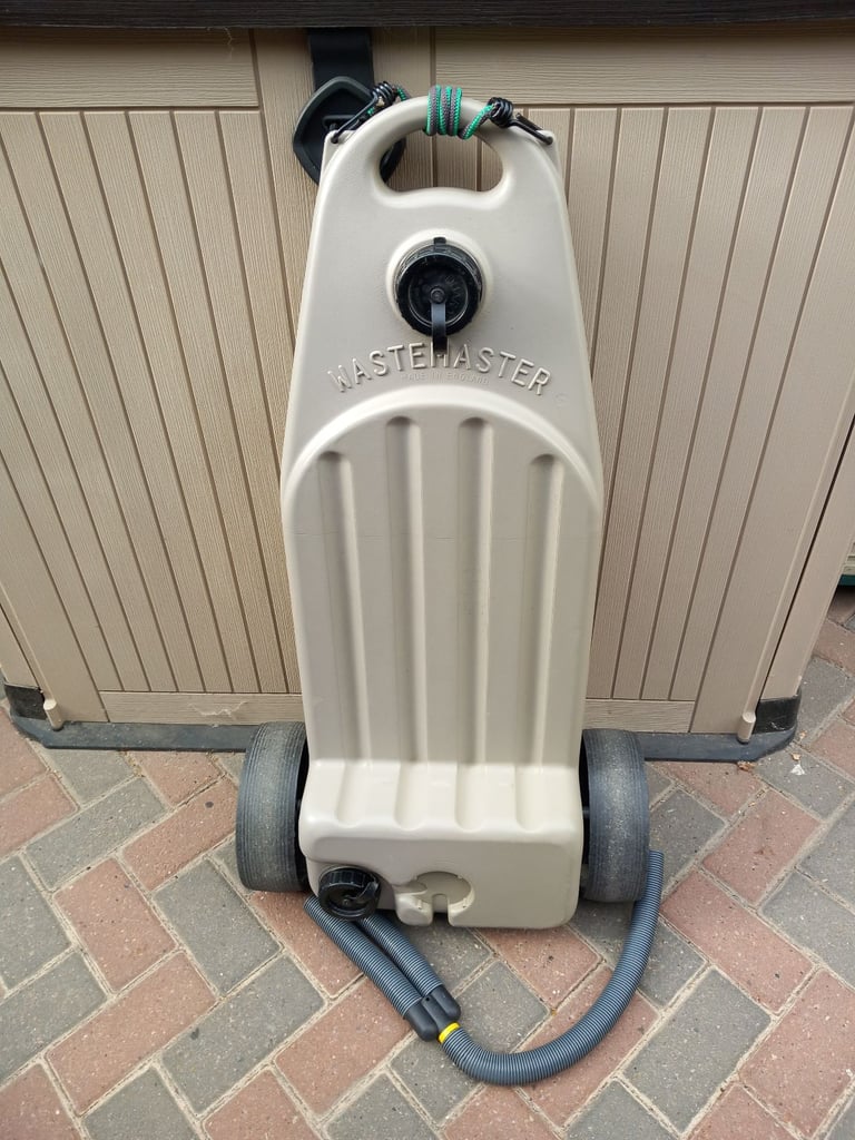 Wastemaster Container c/w cover and connection to caravan.
