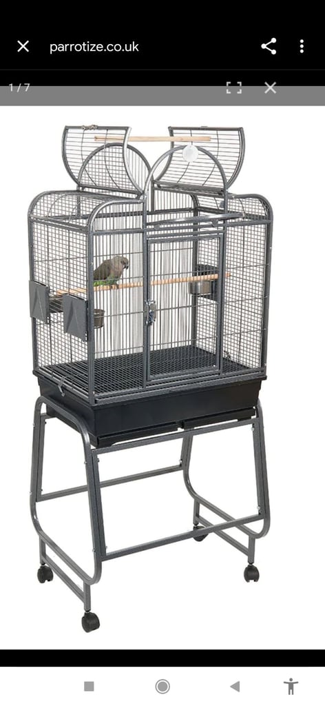 Rainforest Santa Fe Top Opening Parrot Cage with stand