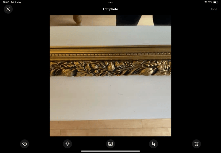 Ornate Gold Framed Mirror