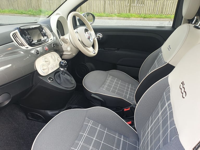 2018 (68) Fiat 500 Lounge 1.2 3 Door Hatchback - Low Mileage/Full Service History