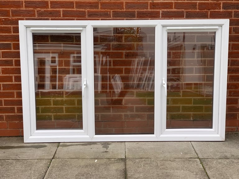 UPVC DOUBLE GLAZED ANTHRACITE GREY WINDOW SIDE OPENERS NEW 183cm WIDE 110cm High