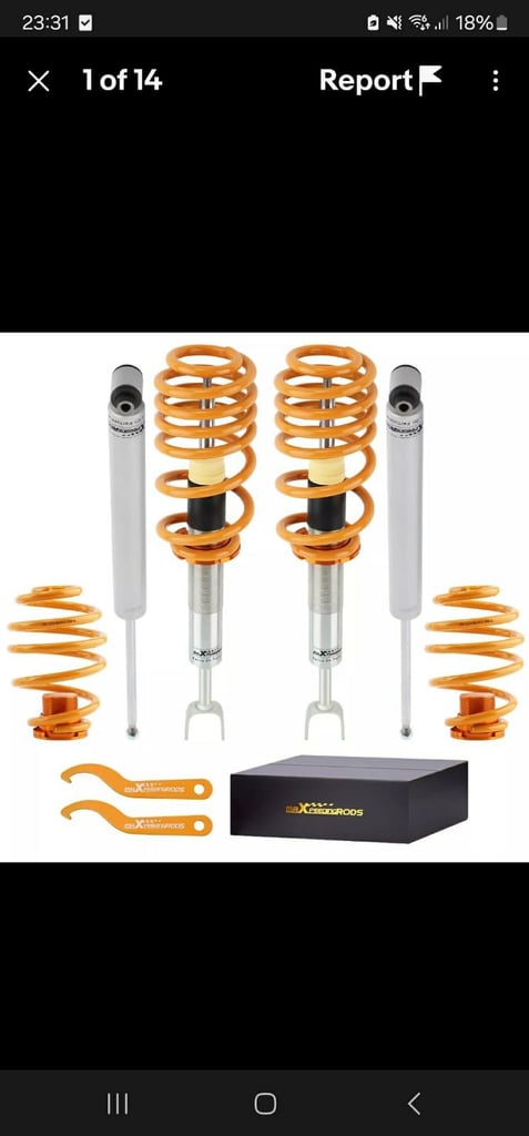 Coilover suspension for VW
