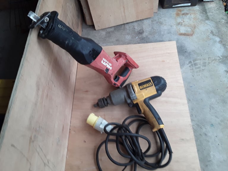                      ☆☆HILTI RESIPRECATIN  SAW  + DEWALT 110 NUT RUNNER☆☆ 