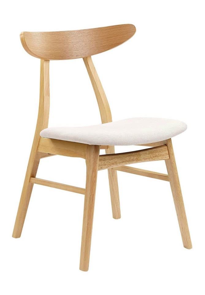 image for Brand new Beliani light wooden dining chair