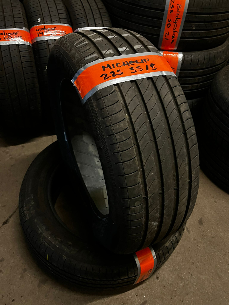 225 55 18 Michelin Matching pair Only £90 fitted and balanced open 7 days