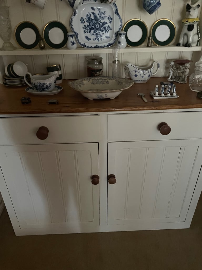 image for Painted pine vintage dresser.