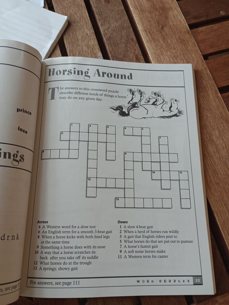 Horse games and puzzles for kids book