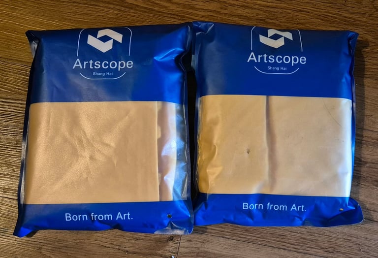 Artscope yellow cushion covers x2