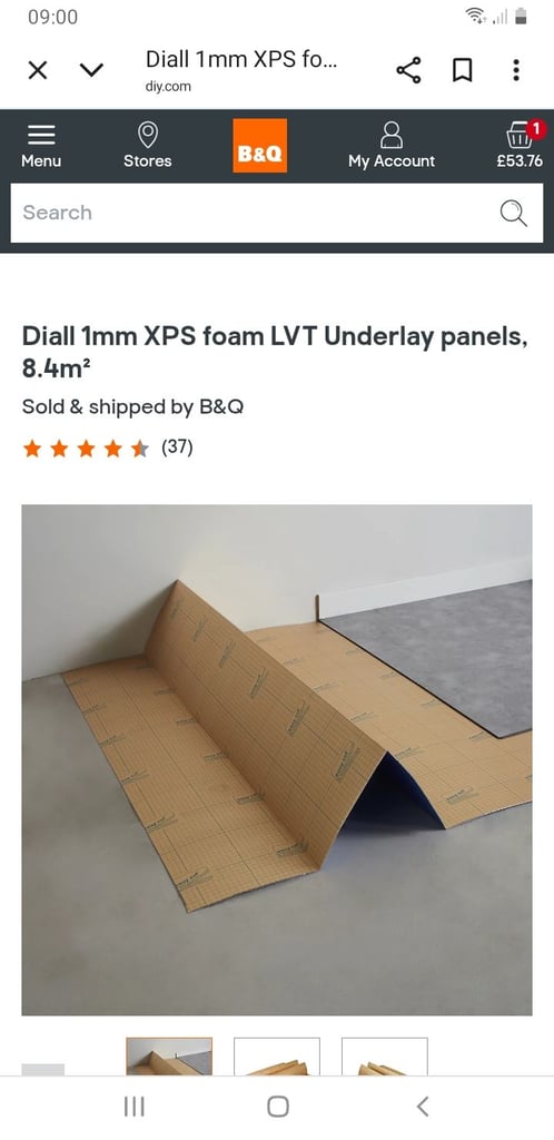 Laminate flooring and underlay 