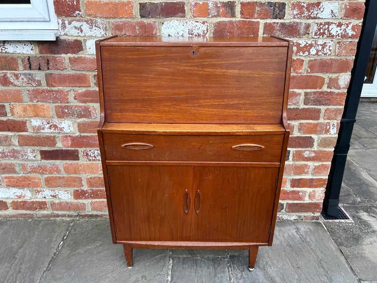 image for Mid Century Teak Bureau - Good Condition 