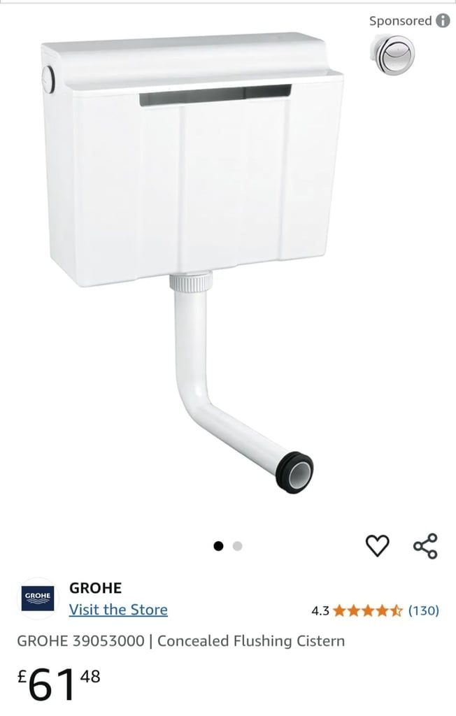 image for Concealed cistern GROHE 39053000