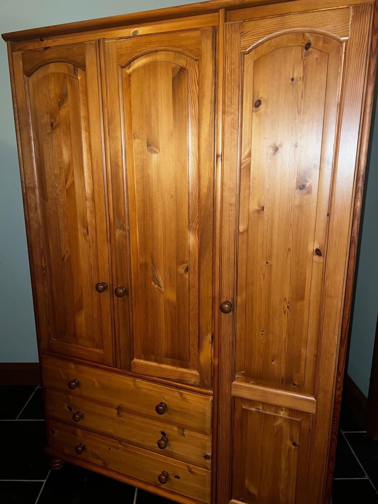 image for Two pine wardrobes 