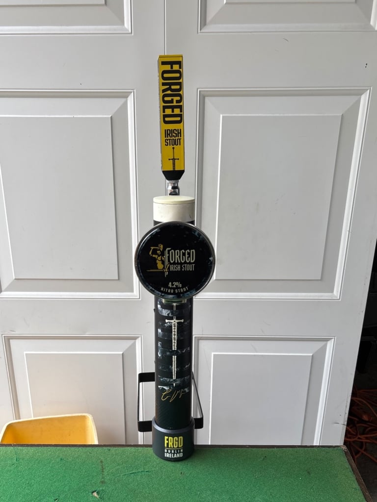 Rare forged Irish stout beer pump ideal man cave 