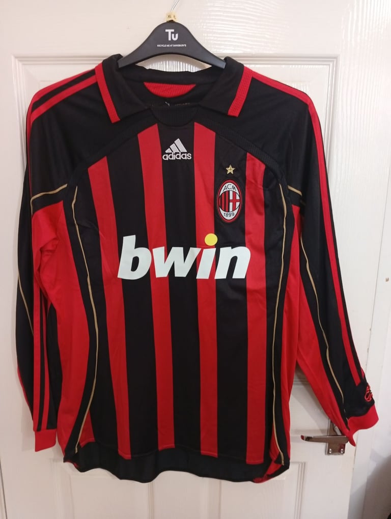 image for AC Milan Vintage Maldini 2006/07 Home Shirt - Long Sleeve XL