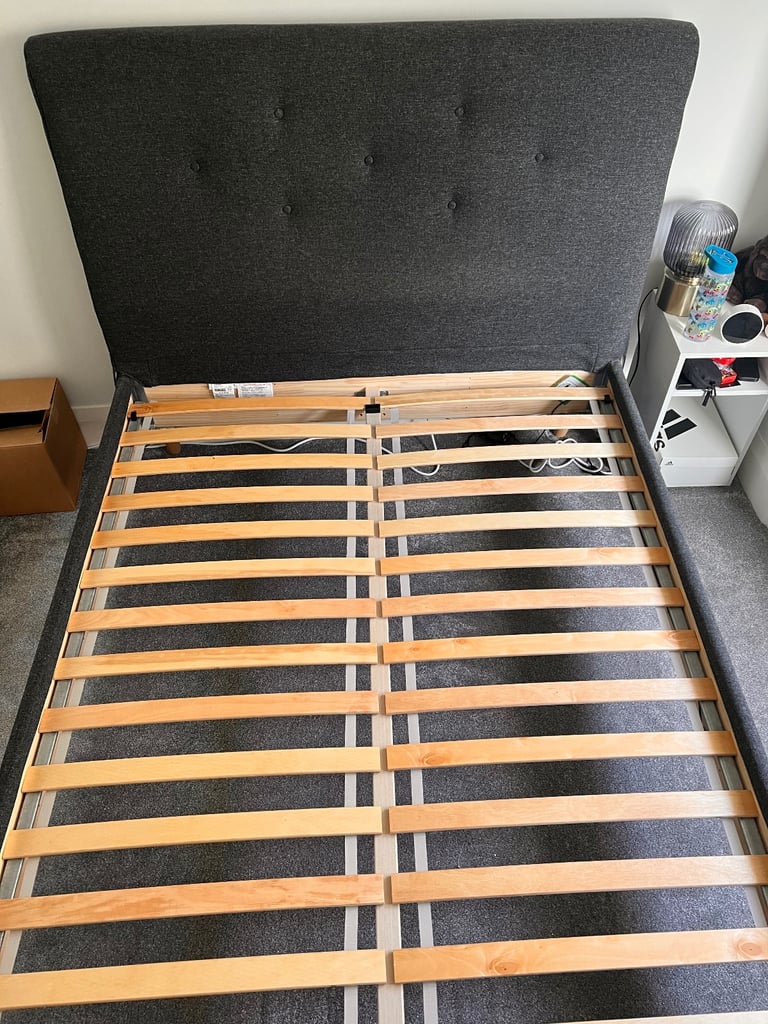 IDANÄS Upholstered bed frame - double 