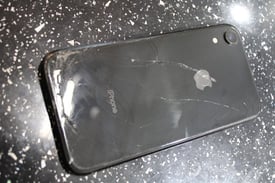 Apple iPhone XR - 64GB - Black (Unlocked) - Cracked Back