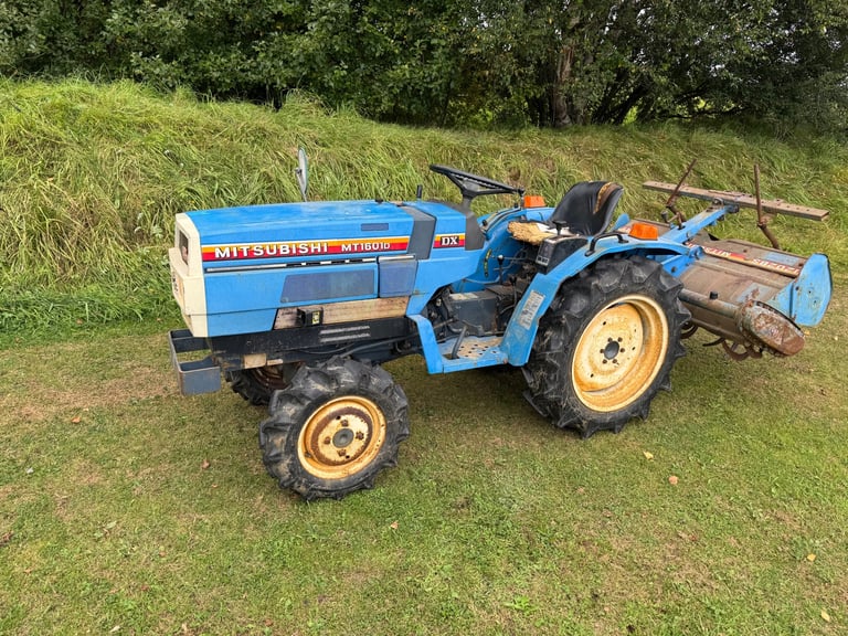 Mitshubishi MT1601D compact tractor, rotovator, 4 WD