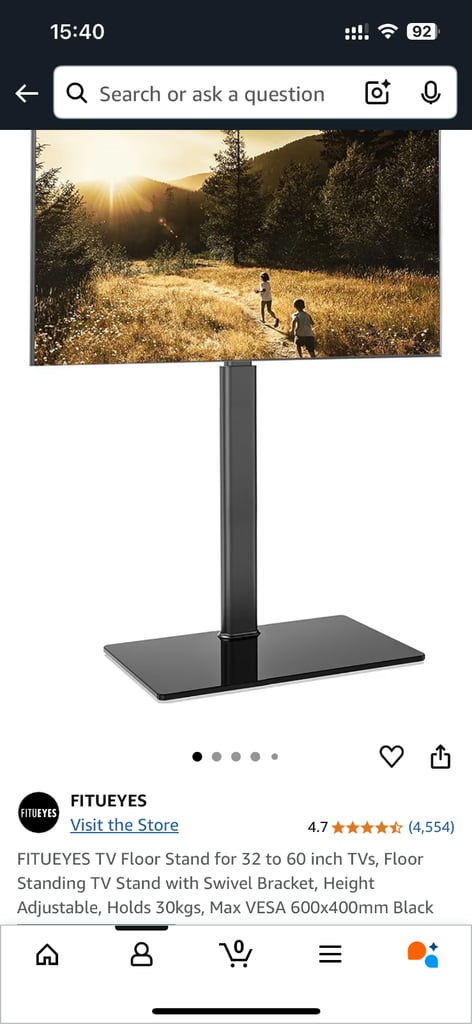 Tv floor stand 